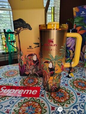 Stanley x Farm Rio Tropical Woods 40oz Quencher BNIB - In Hand Ships Fast